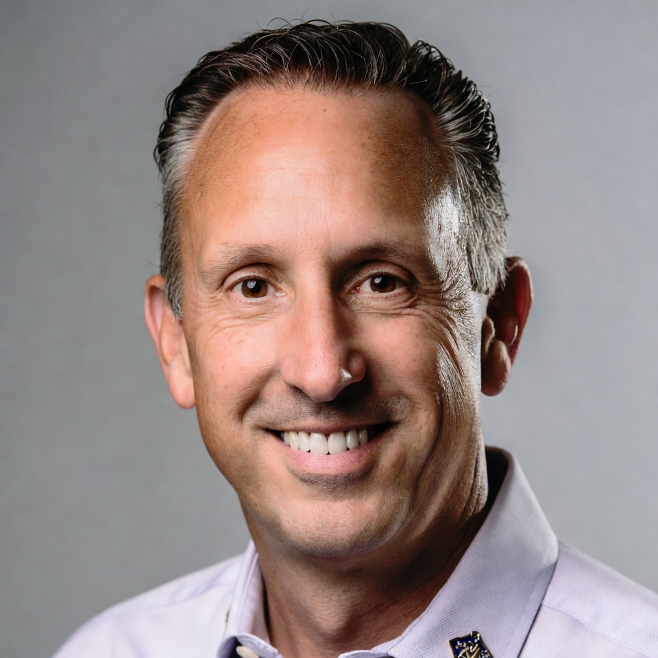 Business professional smiles for camera Business professional smiles for camera