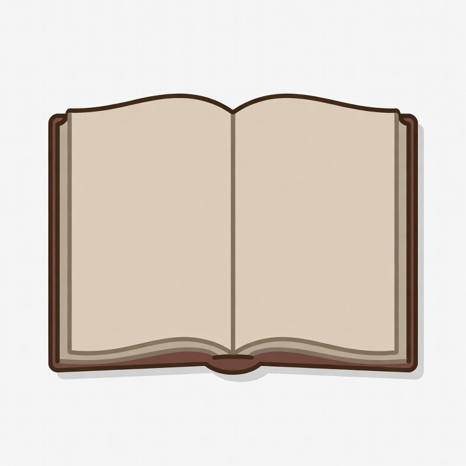 Open book on white background Open book on white background