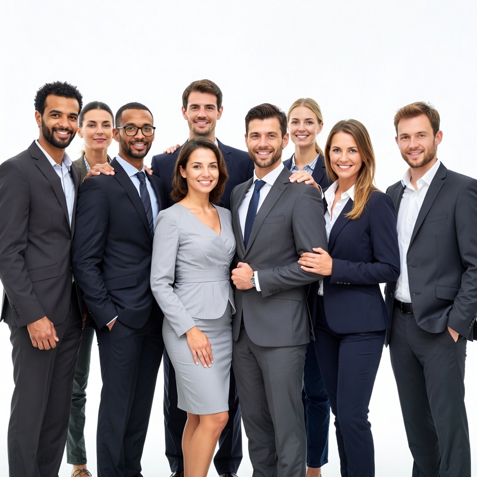Group of professionals in business attire Group of professionals in business attire
