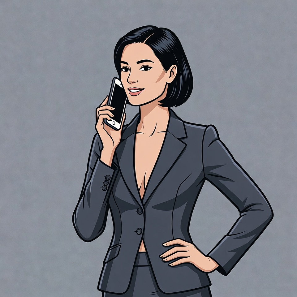 Businesswoman talking on phone Businesswoman talking on phone