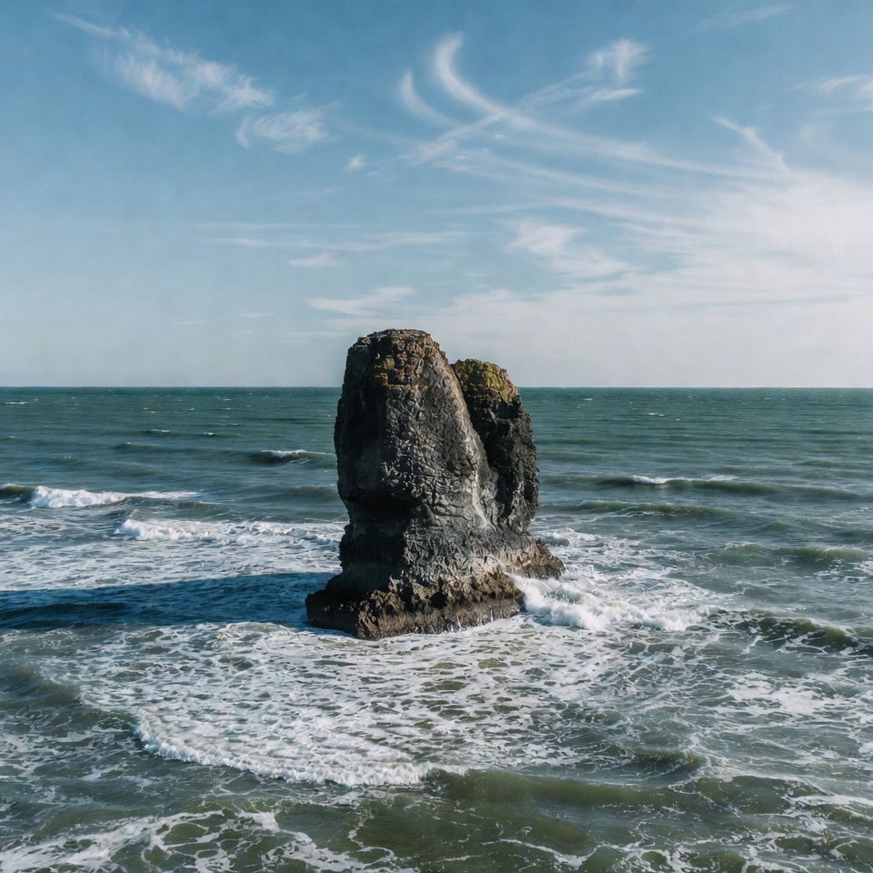 Rock formation by the sea Rock formation by the sea