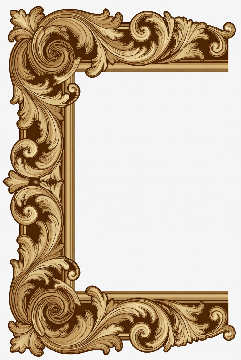 Decorative frame design with ornate details Decorative frame design with ornate details