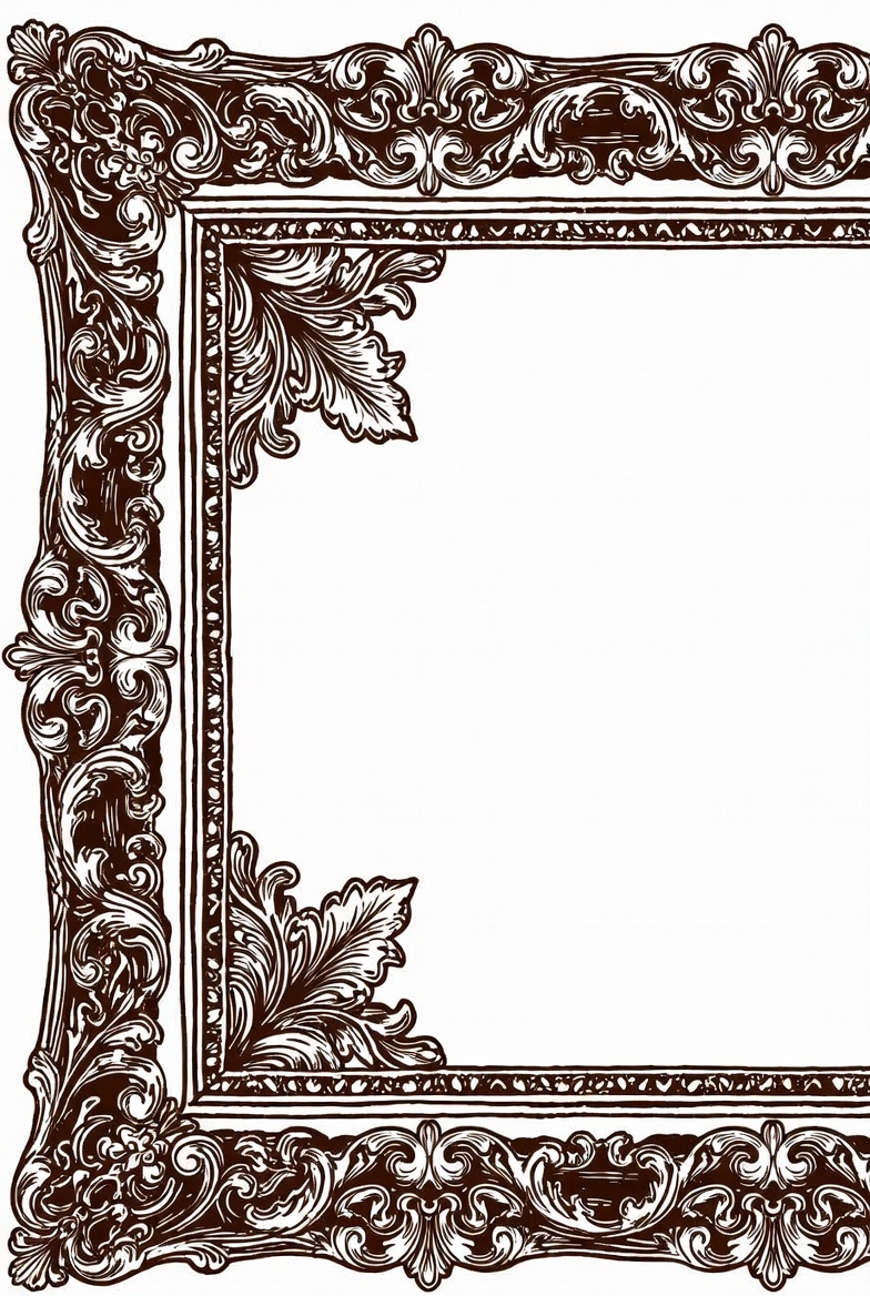 Decorative frame with intricate design Decorative frame with intricate design