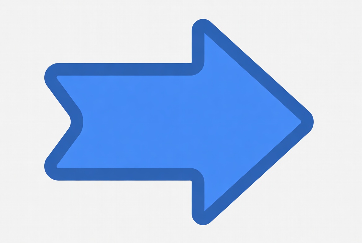 Blue arrow pointing right on gray background Blue arrow pointing right on gray background