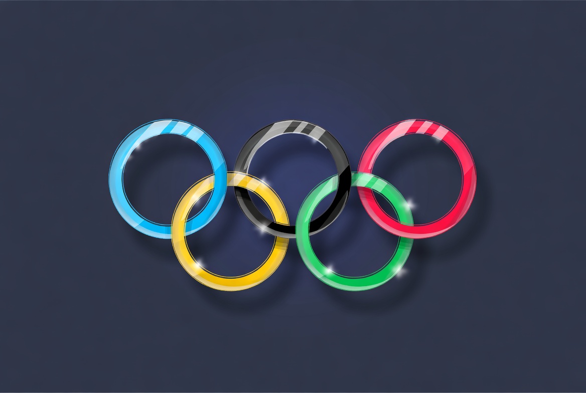 Rings symbol for world sports event Rings symbol for world sports event