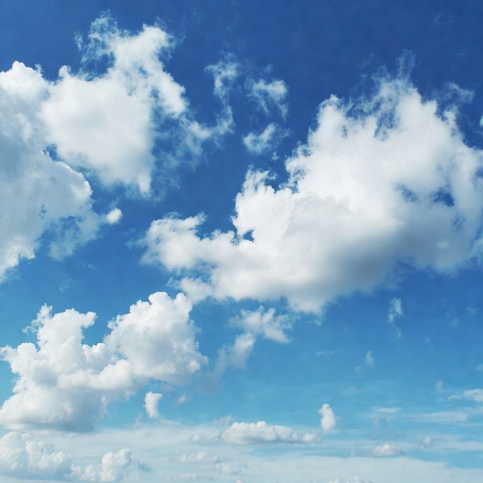 Clouds in the blue sky Clouds in the blue sky