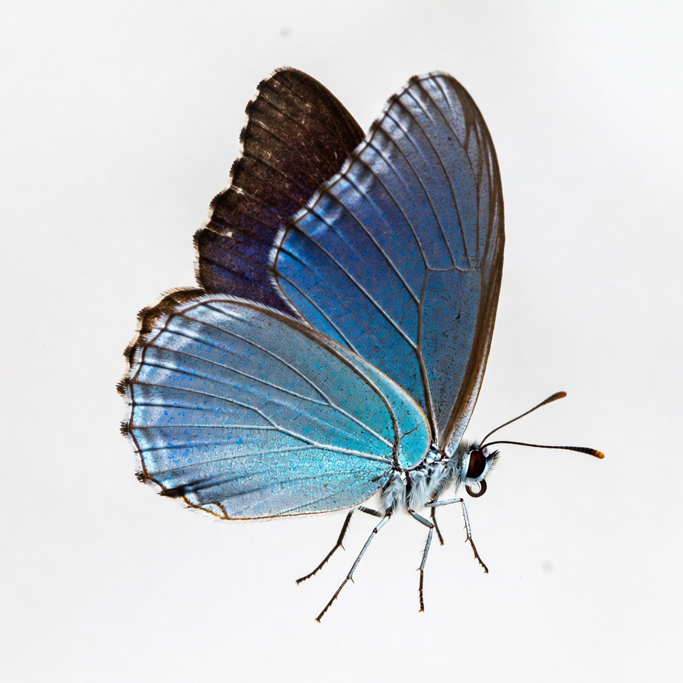 Butterfly resting on white background Butterfly resting on white background