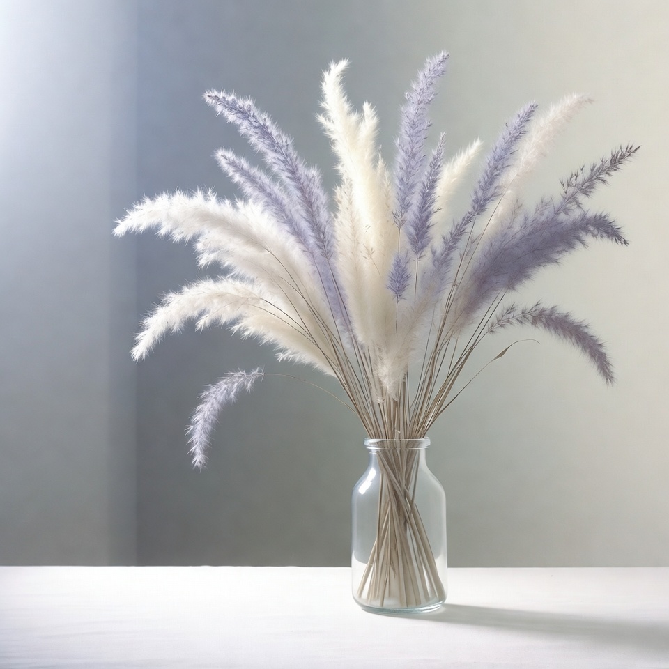 Pampas grass arrangement in a vase Pampas grass arrangement in a vase