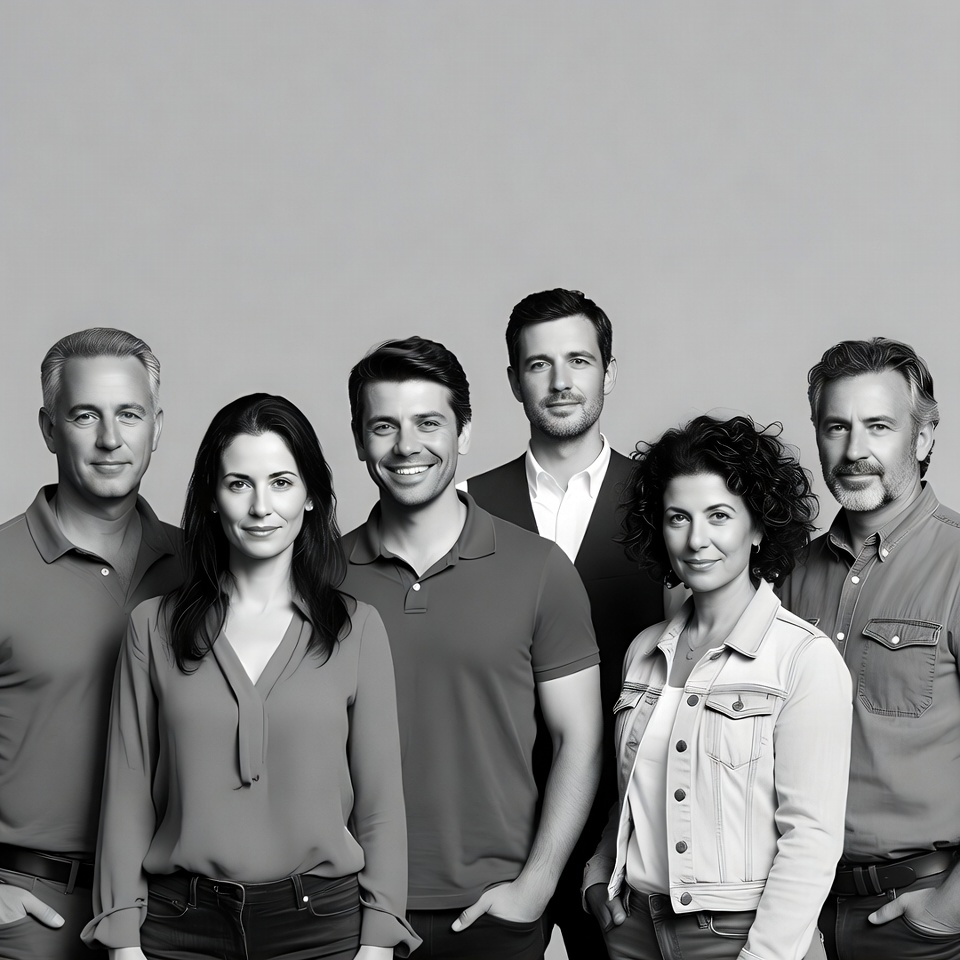 Group of friends in casual setting Group of friends in casual setting