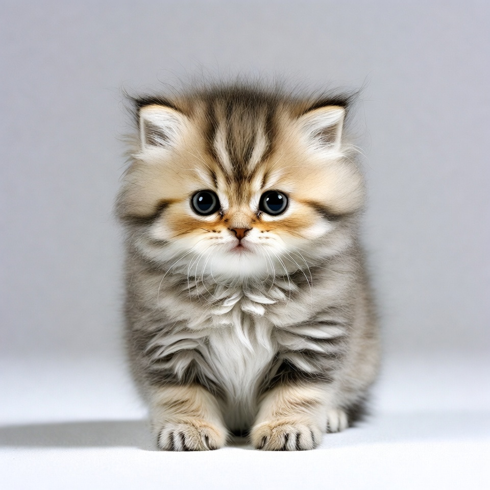 Cute kitten looking at camera Cute kitten looking at camera