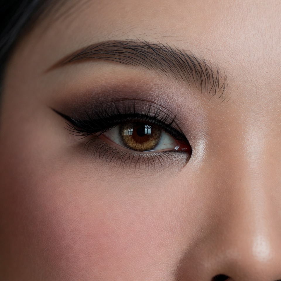 Focus on a woman's eye detail Focus on a woman's eye detail