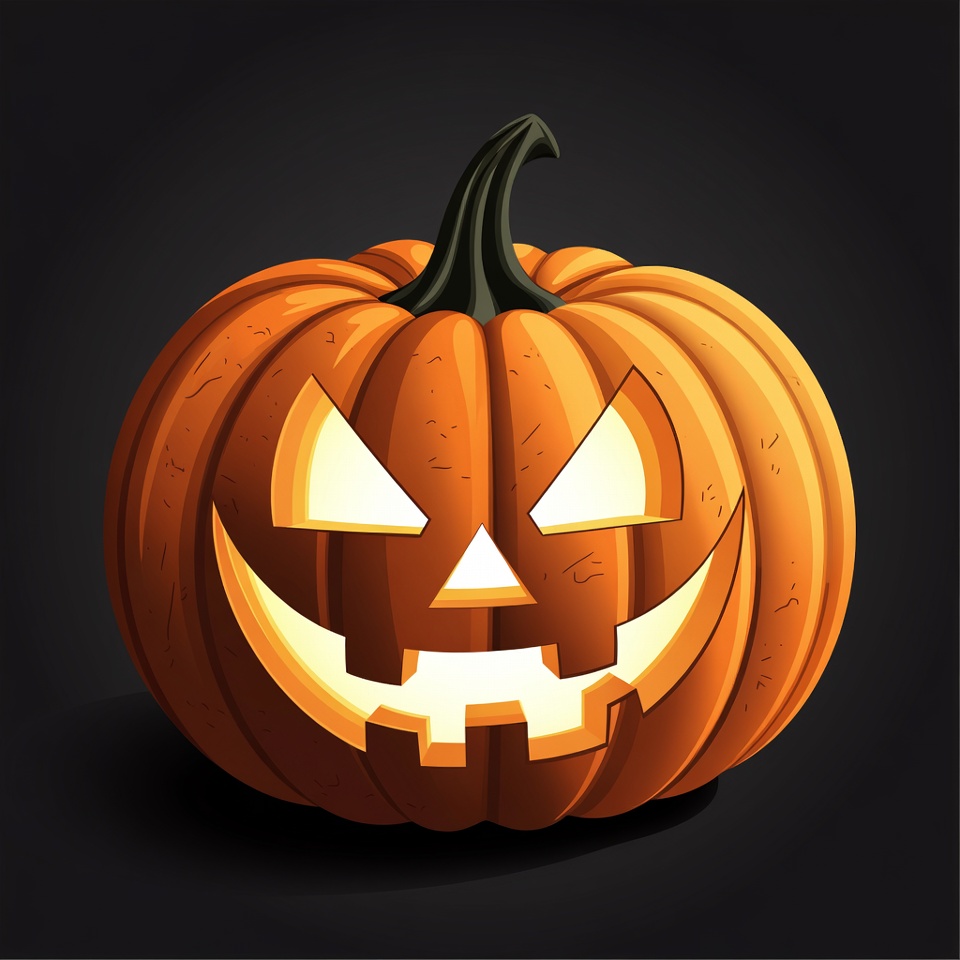 Smiling pumpkin for halloween fun Smiling pumpkin for halloween fun