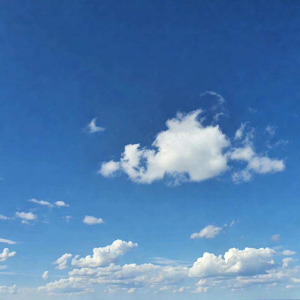 Bright clouds in blue sky Bright clouds in blue sky
