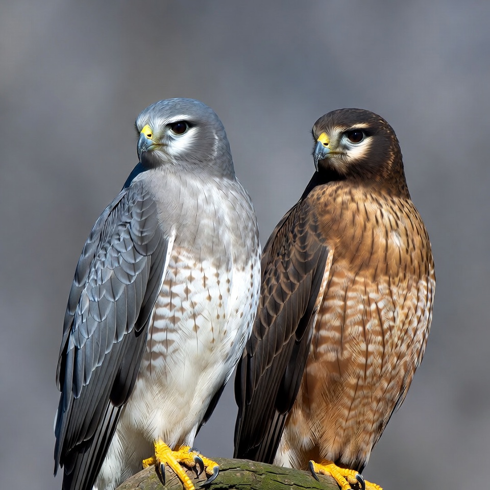 Two birds sitting next to each other Two birds sitting next to each other