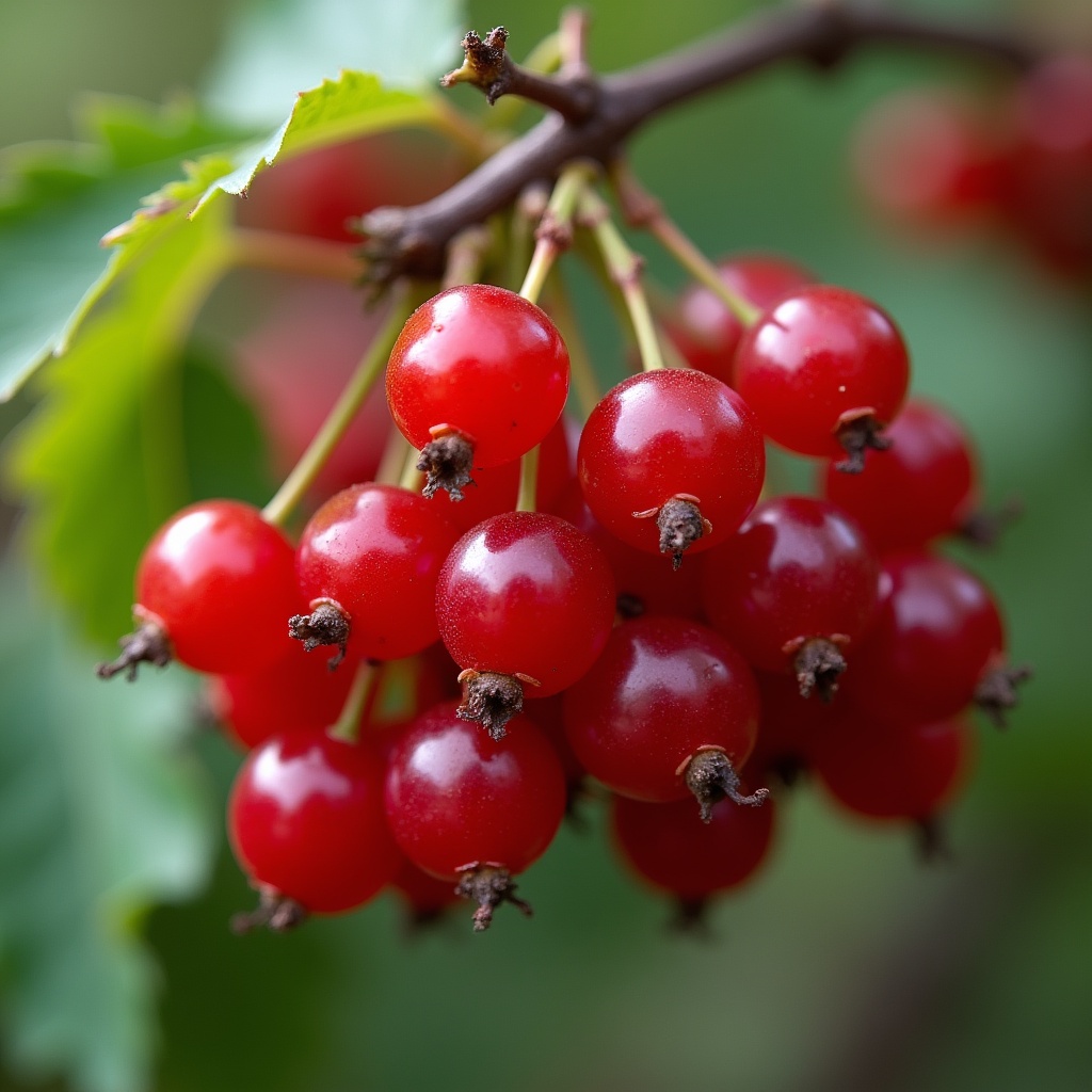 Red berries on a bush in nature Red berries on a bush in nature
