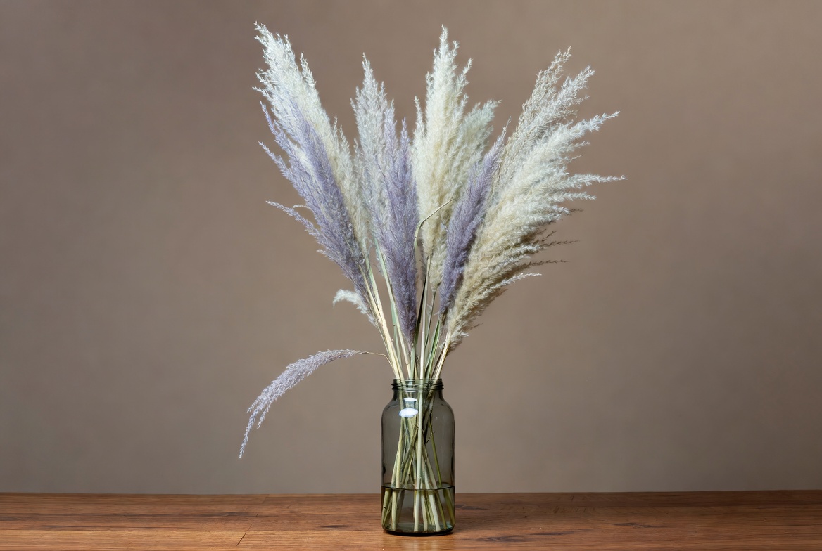 Pampas grass arrangement in a vase Pampas grass arrangement in a vase
