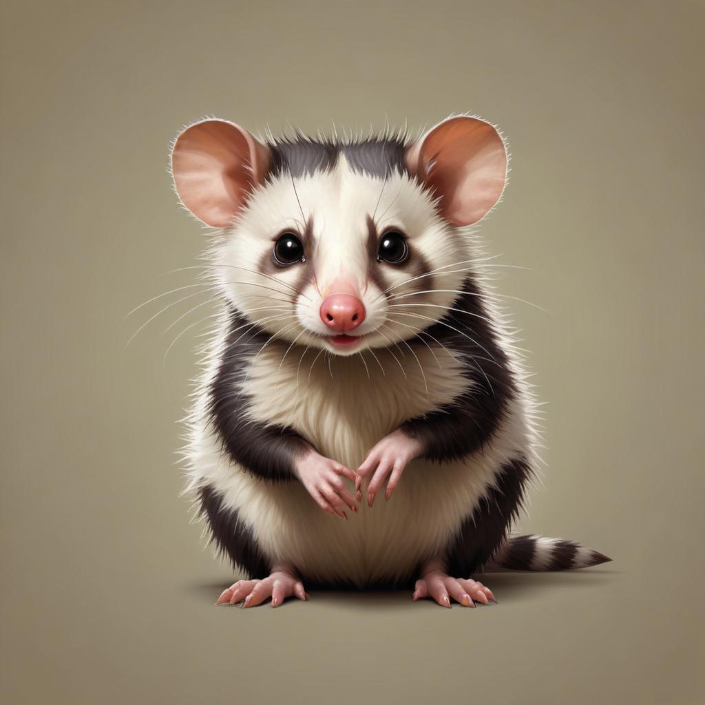 Cute small animal poses for picture Cute small animal poses for picture