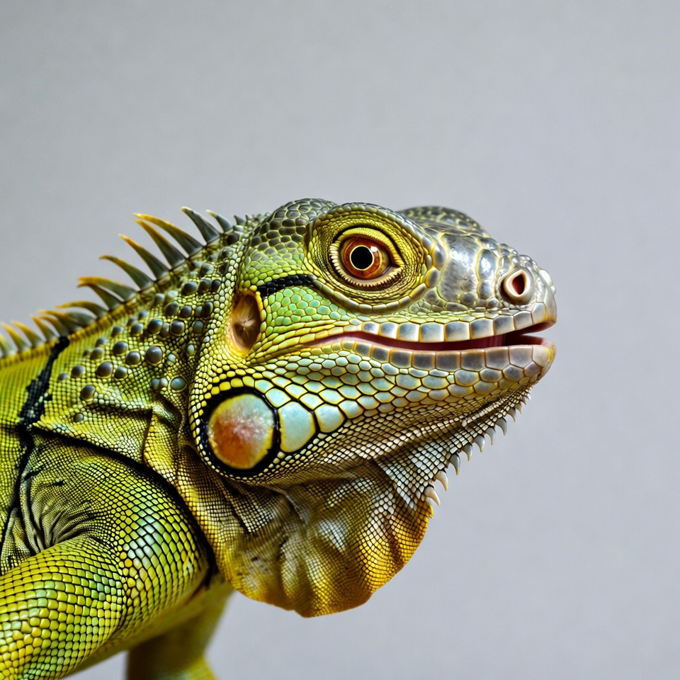 Lizard close up on plain background Lizard close up on plain background