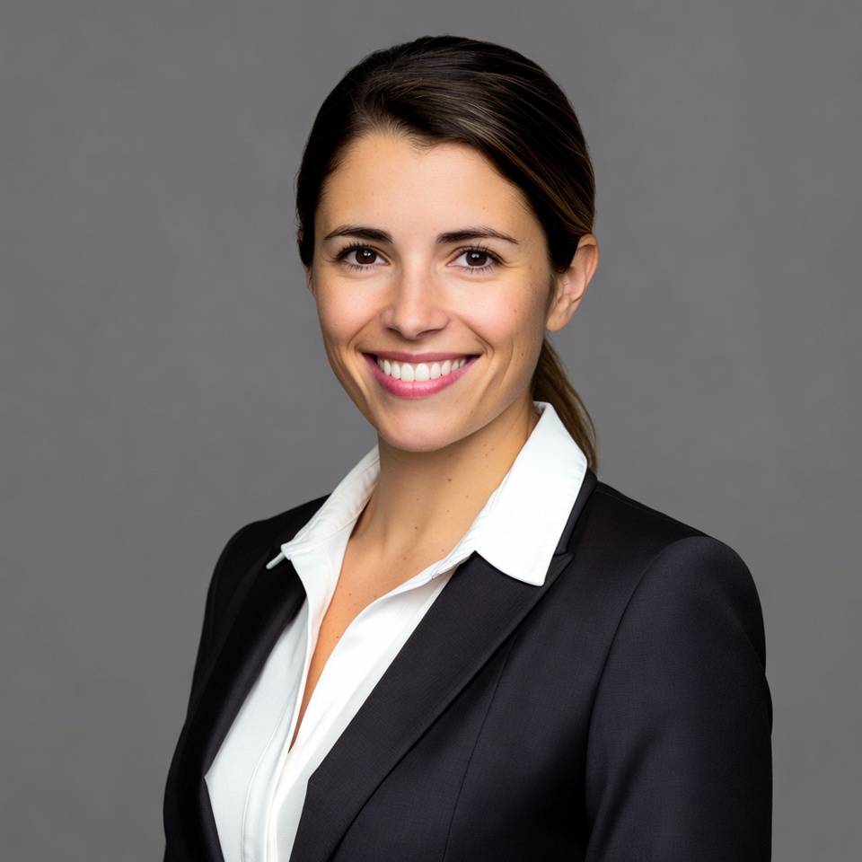 Woman smiling in formal outfit Woman smiling in formal outfit