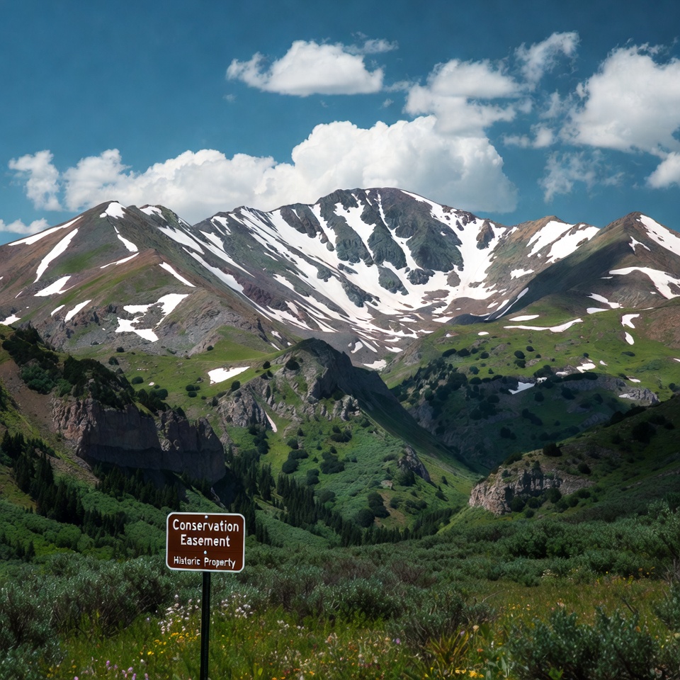 Conservation site in rocky mountains Conservation site in rocky mountains
