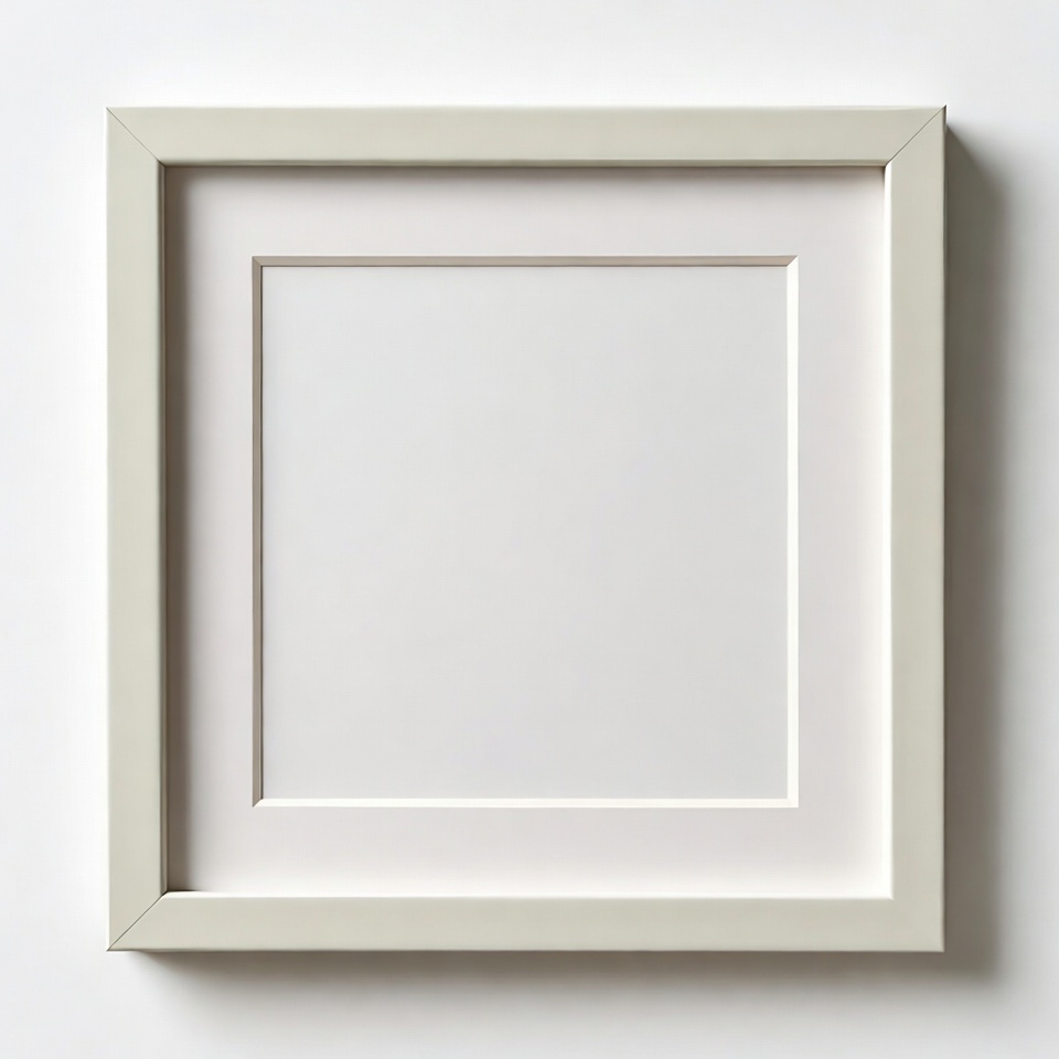 Blank frame hanging on a wall Blank frame hanging on a wall