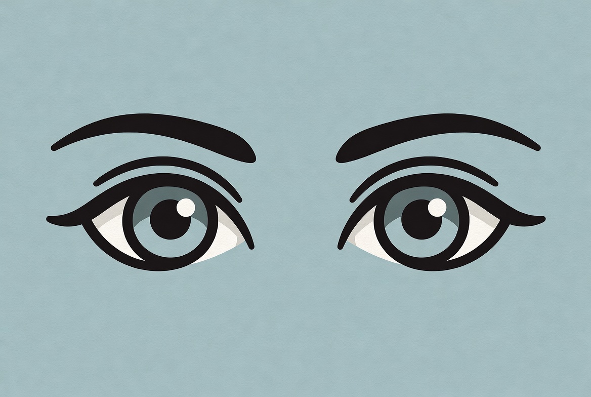 Two eyes looking at the viewer Two eyes looking at the viewer