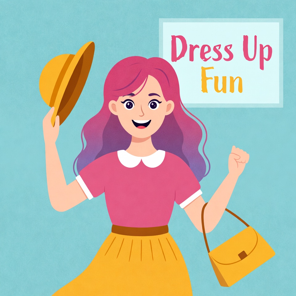 Dress up fun with bright colors Dress up fun with bright colors
