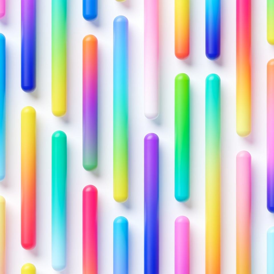 Colorful sticks arranged in a pattern Colorful sticks arranged in a pattern