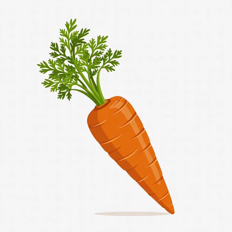 Fresh carrot with green leaves Fresh carrot with green leaves