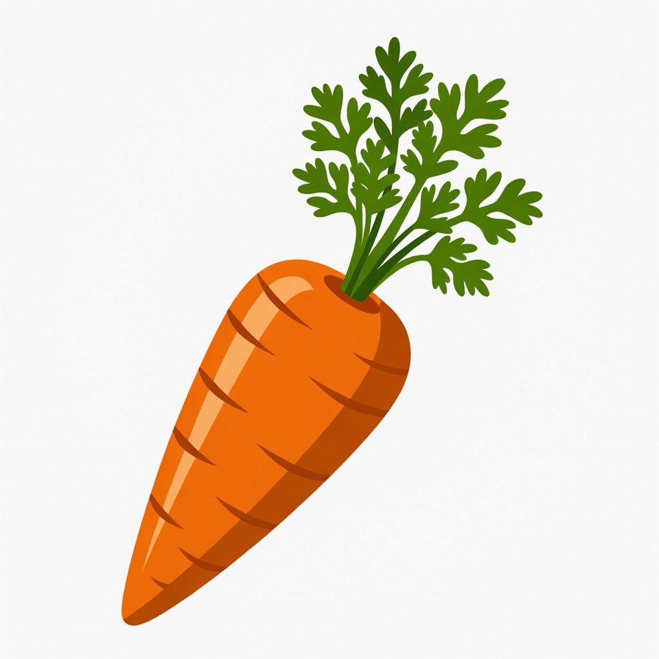 Carrot with green leaves Carrot with green leaves