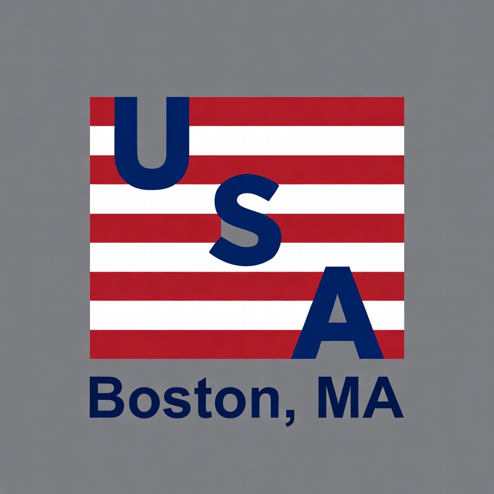 Boston usa flag design Boston usa flag design
