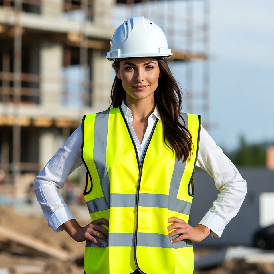 Construction worker at a building site Construction worker at a building site