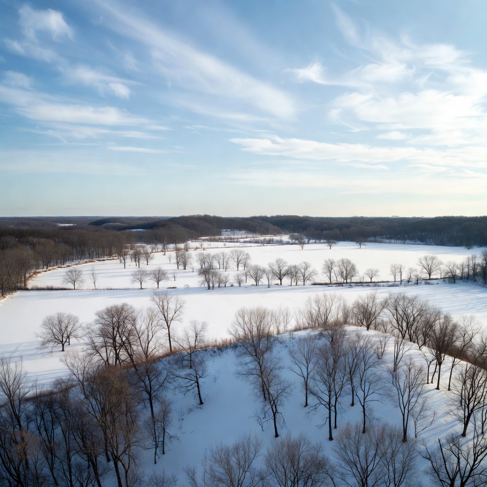 Winter landscape with snow and trees Winter landscape with snow and trees