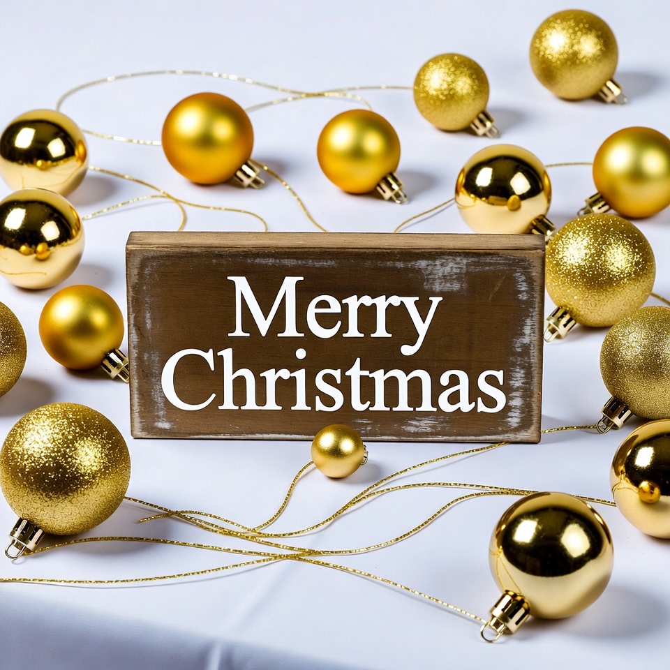 Festive scene with christmas decor Festive scene with christmas decor