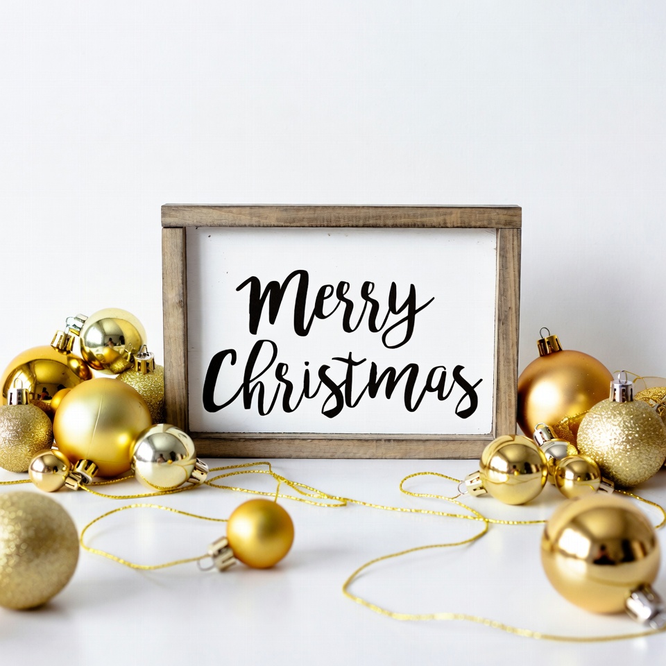 Christmas decorations with message Christmas decorations with message