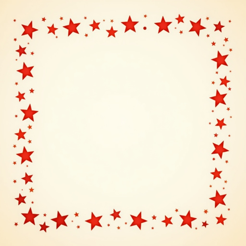 Red stars border design for decoration Red stars border design for decoration