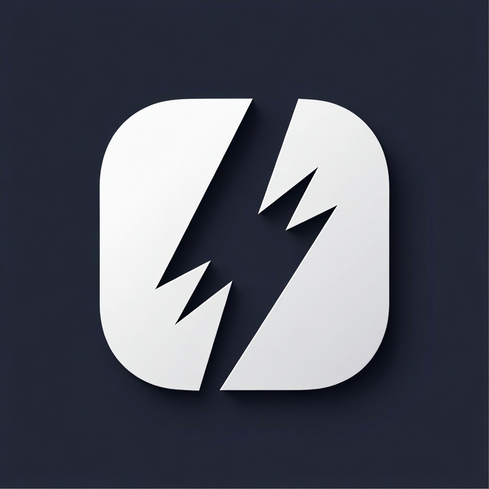 Symbol of electrical energy in design Symbol of electrical energy in design