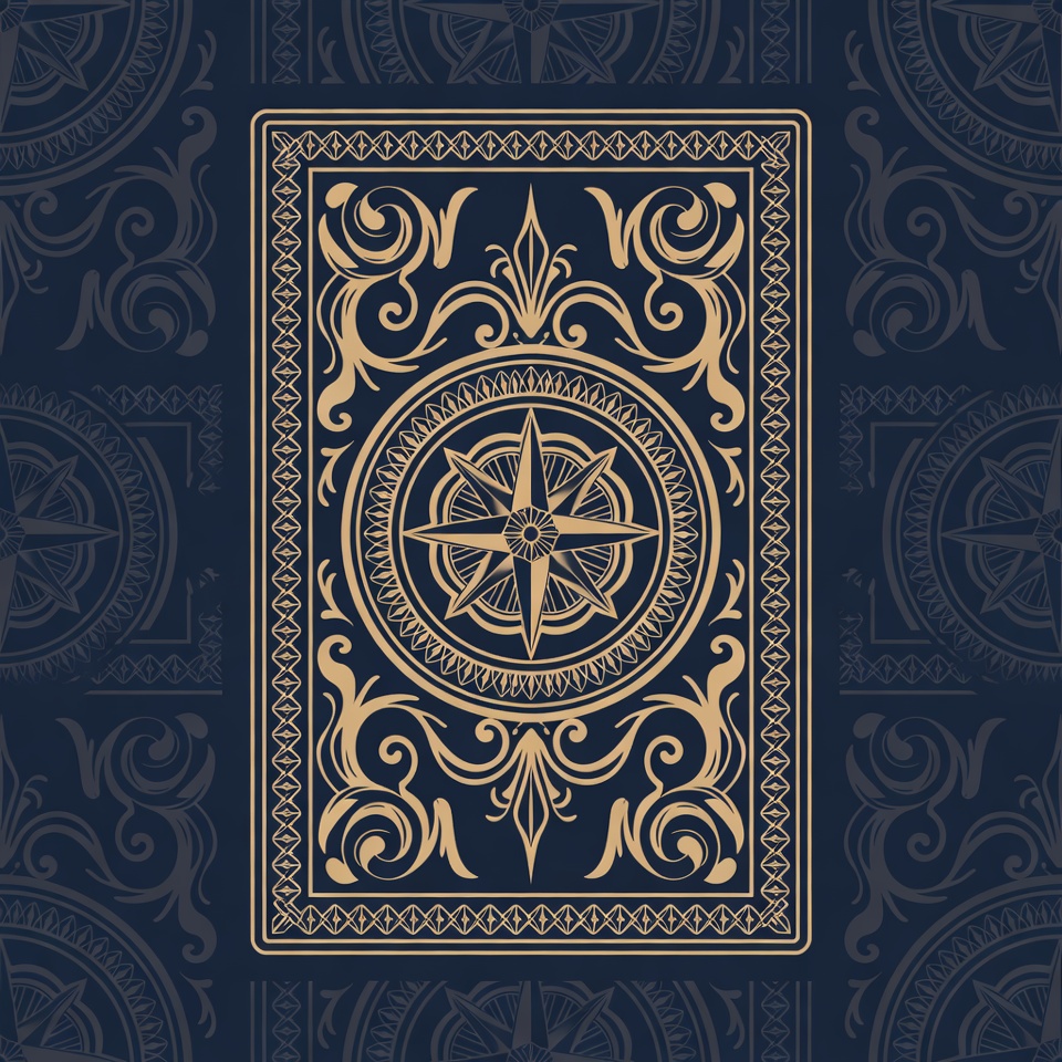Decorative compass design on dark background Decorative compass design on dark background