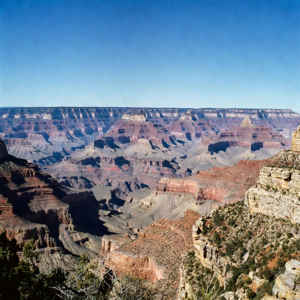 Grand canyon view under clear sky Grand canyon view under clear sky