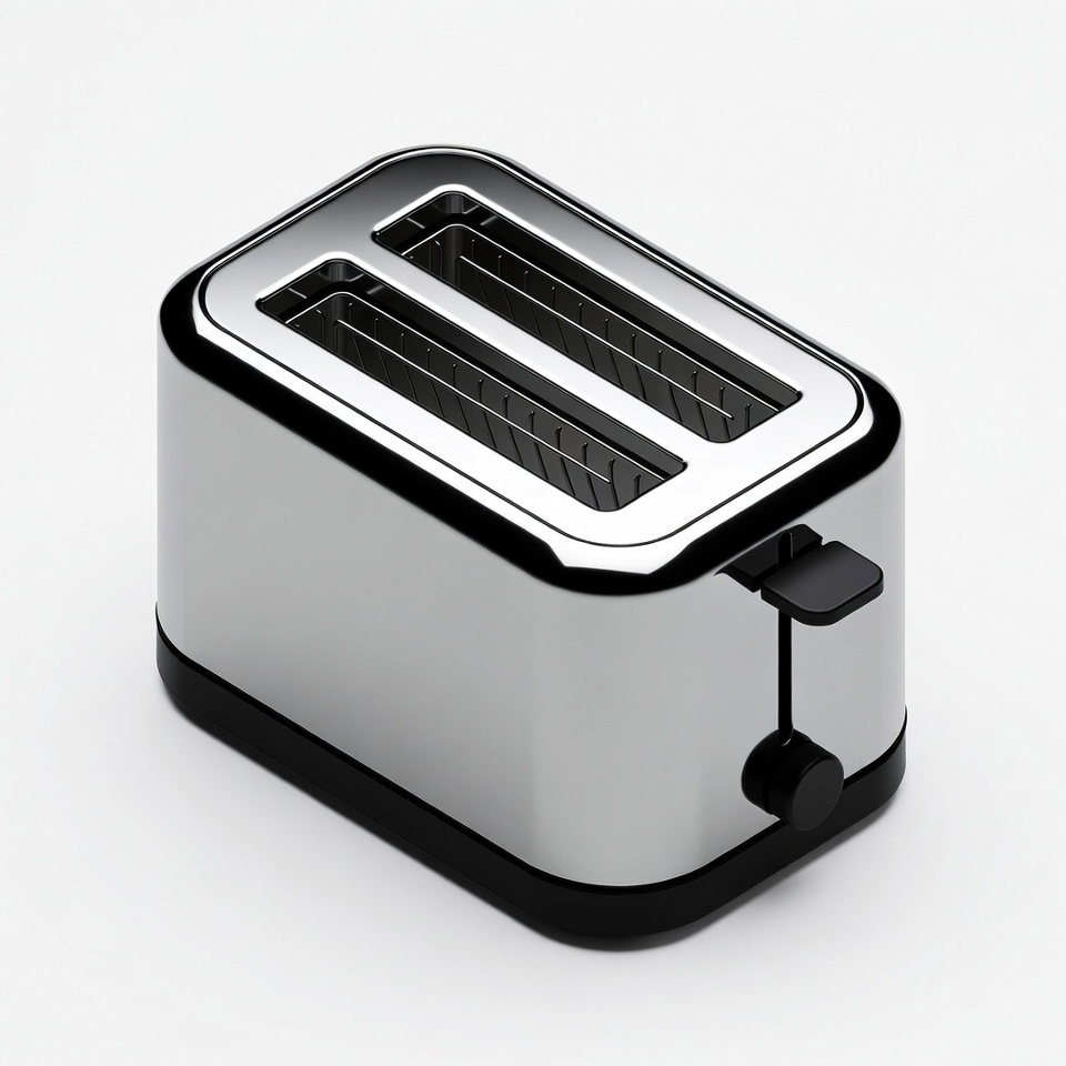 Modern toaster on white background Modern toaster on white background