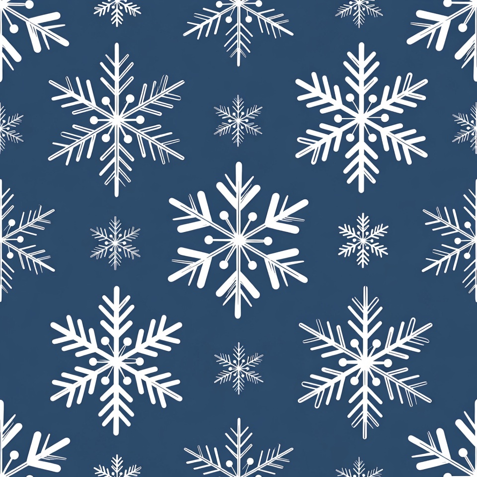 Snowflakes on blue background design Snowflakes on blue background design