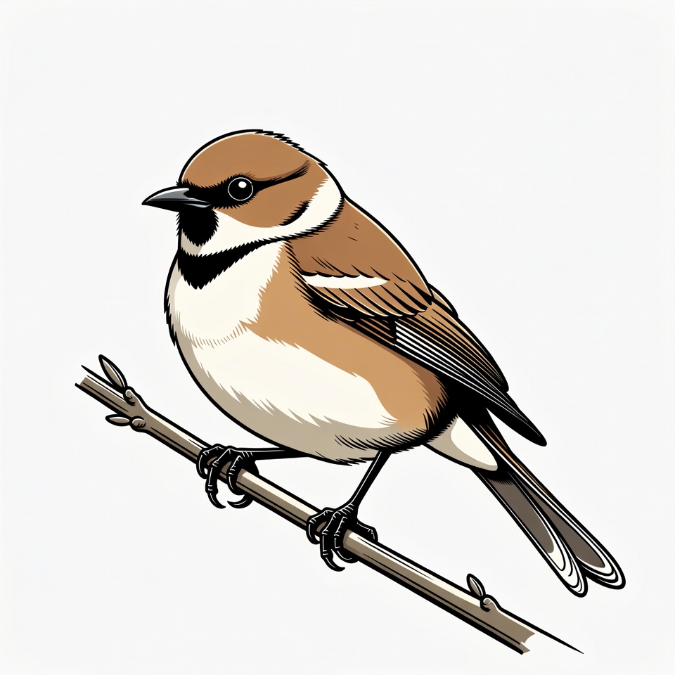 Small bird perched on branch Small bird perched on branch