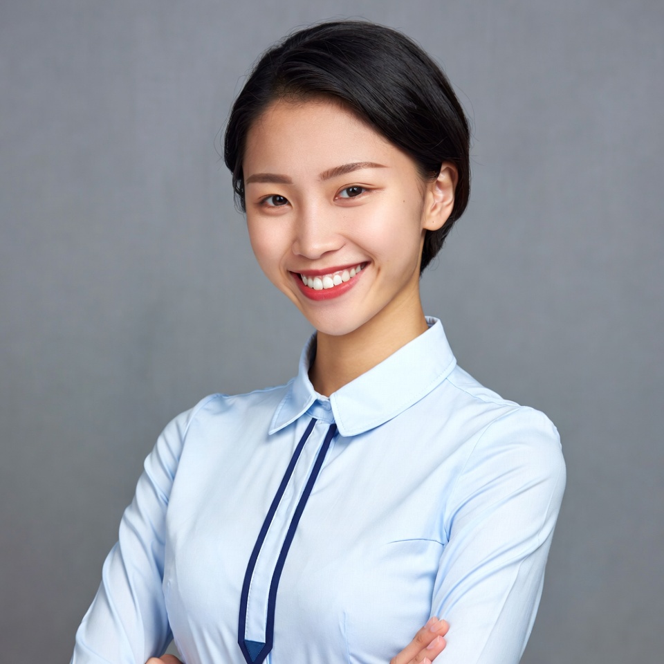 Woman smiling in business attire Woman smiling in business attire