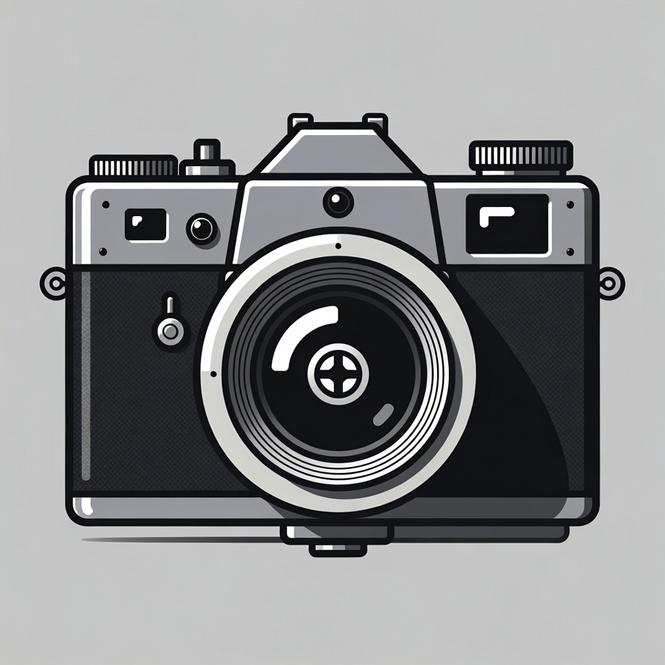 Vintage camera with detailed design Vintage camera with detailed design