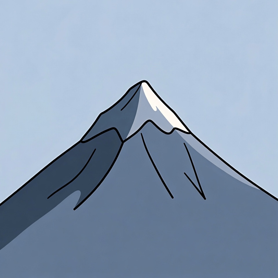 Snow covered mountain peak in daylight Snow covered mountain peak in daylight