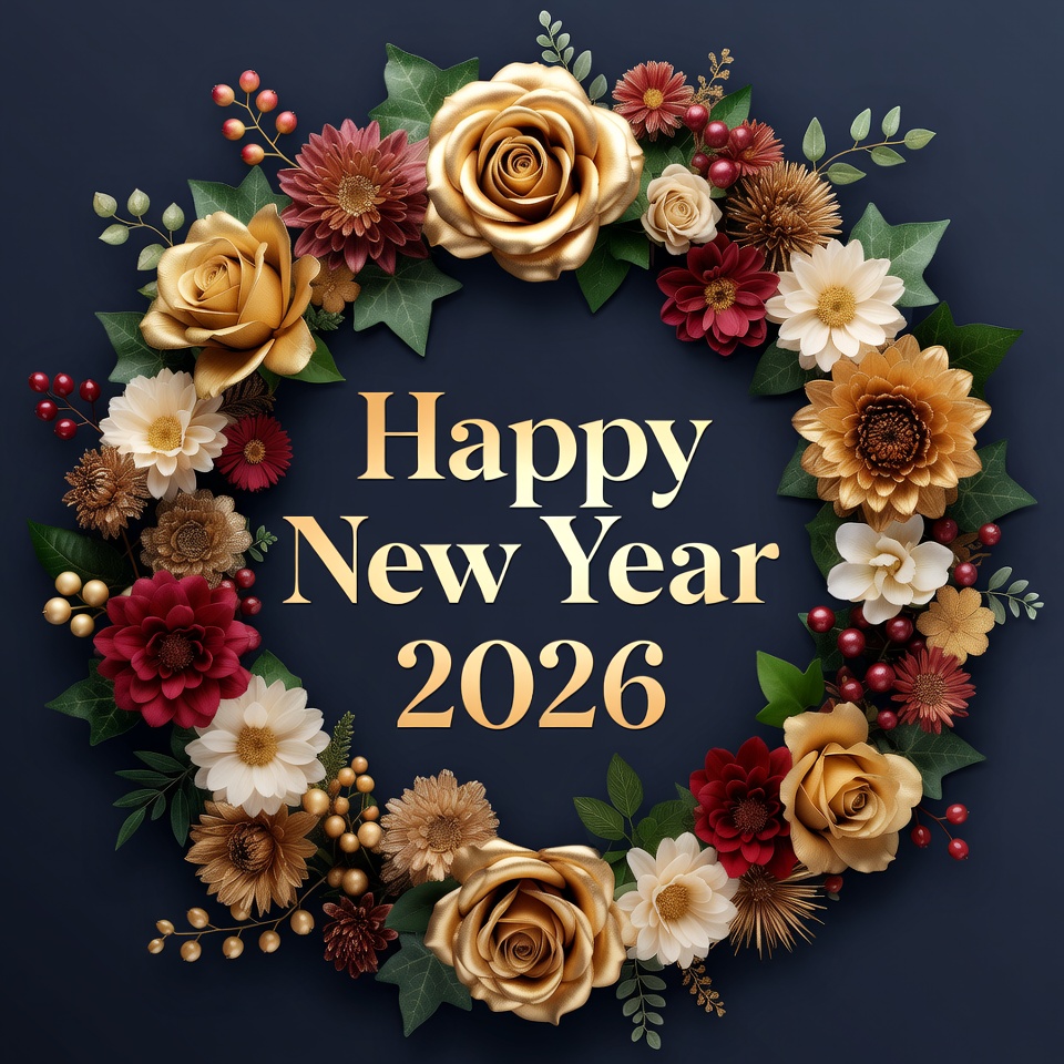 Celebrate new year with flowers Celebrate new year with flowers