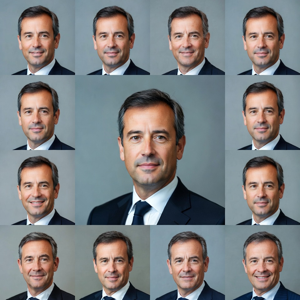 Many faces of a business person Many faces of a business person