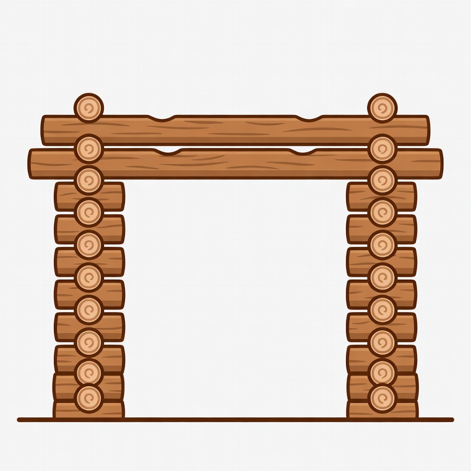 Simple wooden arch structure design Simple wooden arch structure design