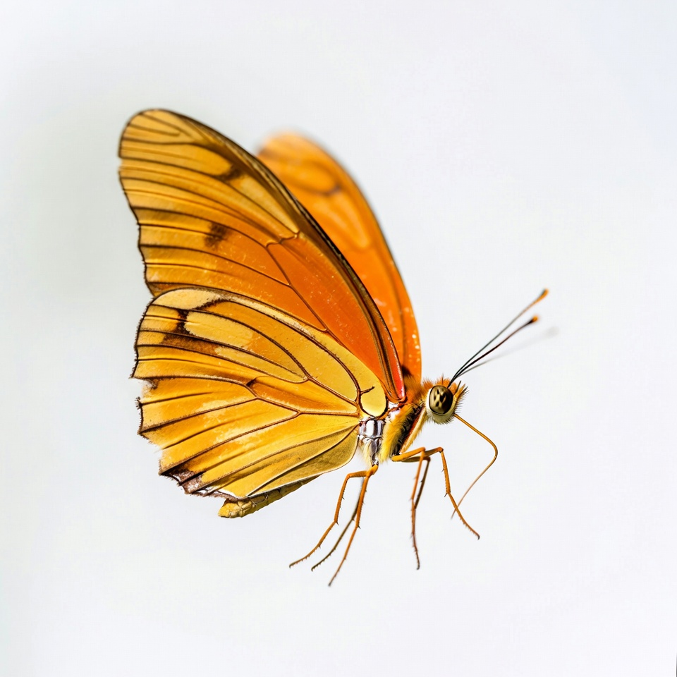 Orange butterfly resting on surface Orange butterfly resting on surface