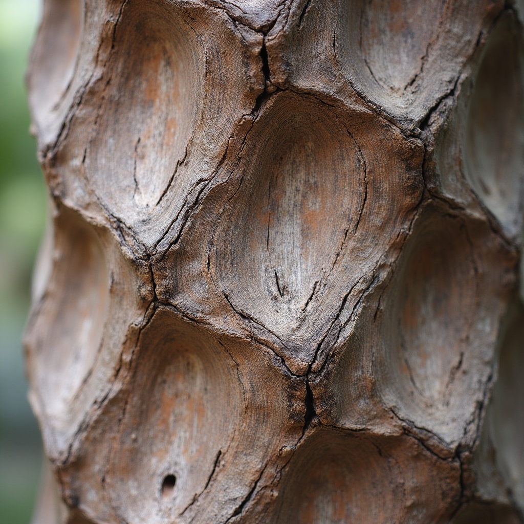 Unique texture on tree trunk Unique texture on tree trunk
